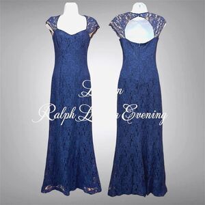 Lauren Ralph Lauren Evening Navy Dress Size 4